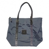 Waterproof treatment given to bag for more durability. Features leather trim and zip top closure. Outside zipper pocket.
