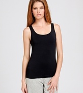 Calvin Klein Underwear Essentials tank with shelf. A basic tank top with shelf bra.