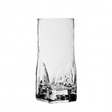 The Quartz barware pattern has a truly unique look with a square bottom and textured sides.