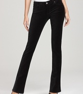Sumptuous velvet lends luxe appeal to these Paige Denim bootcut pants.