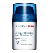 To hydrate, provide comfort and revitalize skin. This ultra-fresh gel soothes feelings of tightness. Calcium hyaluronate, of natural origin, boosts the skin's hydration mechanisms and reinforces its protective barrier role. In addition, sunflower auxins smooth and firm skin. Alpine sea holly with soothing benefits is particularly adapted to men's skin after shaving. Protects against pollution.