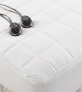 Find the personalized comfort you've been looking for in this Premium Heated mattress pad from SlumberRest, featuring twenty heat settings that allow you to find your perfect temperature for a better night's rest. Also features plush quilted construction for an extra layer of comfort on your mattress.