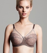 A vintage-inspired full coverage bra with beautiful Chantilly lace detail. Style # 855186