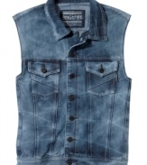 Get daring with your denim. Grab this sweet vest from Ring of Fire to add a little edge to your outfit.