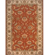 A triumph of traditional design, this area rug by Momeni is inspired by the rarest Persian pieces -- the epitome of beauty for thousands of years. Made of sumptuously soft New Zealand wool, each piece is specially woven to enhance its antiqued appearance.