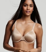 A sleek bra with extra coverage that feels as good as it looks. With cushioned support and ergonomic cushioned straps.