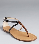 With glossy patent and animal-printed suede straps, the Boutique 9 Paulyne flat sandals are a mixed-material mastermind.