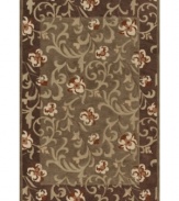 With a riot of blossoms and vines in a beautiful tobacco-toned palette, Dalyn's elegant Galleria rug is simply made to be admired. But the best part is that a durable poly-acrylic weave makes the lovely rug perfect for high-traffic areas!