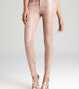 Live the life exotic in these 7 For All Mankind skinny jeans, flaunting a high-shine cobra print.