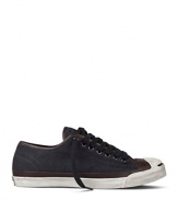 A cool update on a classic style, this Jack Purcell sneaker sports a suede upper with contrast leather trim.