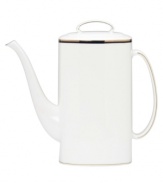 Set the table with poise and purpose. The Library Lane coffeepot with lid features zesty color combinations that appeal to your inner artist.
