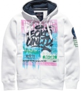 Tag up. This hoodie from Ecko Unltd has a gritty graphic for a true streetwear vibe.