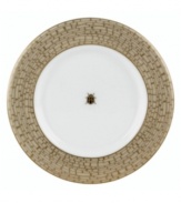 Adorned with delicate beetles and dragonflies, this classically shaped fine china saucer combines simple elegance with casual style. The gold wing border makes your tabletop shine with elegance while the classic shape and delicate pattern exude style.