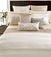 Make a reservation to unwind with Hotel Collection. This Woven Cord decorative pillow adds a distinct layer of elegance to your bed with banded & beaded accents. Zipper closure.