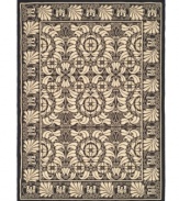 Taking inspiration from Art Nouveau-era designs, the Courtyard area rug boasts a crisp flourish of leaf and scroll patterns that is elegantly European in style. Hand-tufted of pure wool and coupled with a low-profile cut for streamlined, comforting style. (Clearance)