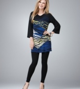 Get in line! Style&co.'s printed tunic makes any outfit instantly more chic!