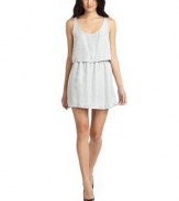 THE LOOKScoop necklineRhinestone embellishments at front and bottom trimSleevelessLonger silk underlayerScoop back with zip closureTHE FITAbout 32.5 from shoulder to hemTHE MATERIALSilkFully linedCARE & ORIGINDry cleanImported