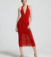 Donna Karan New York Dress - Center Front Ruched Maxi
