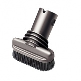 The Dyson stiff bristle brush attaches to the hose or wand on your Dyson vacuum cleaner to dislodge ground-in and stubborn dirt and dried mud from upholstery and carpets. The stiff nylon bristles help work dirt loose from fabric and carpet pile.