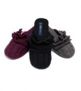 Slip into something a little more comfortable with these darling cashmere blend slippers from AK Anne Klein. With feminine ruffles that upgrade your morning routine.