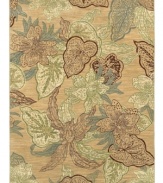 An irresistibly elegant floral pattern is intricately crafted in a soothing color palette in this Naples area rug, presenting your space with natural-inspired beauty. Its ultra-durable and supremely soft EverTouch® nylon is meticulously dyed for brilliant color recognition.