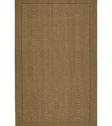 A central scalloped motif creates an intriguing design in the softest hues, offering a new and dramatic area rug from Lauren Ralph Lauren. Machine-made in India of the finest sisal fibers.