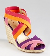 In a strappy, multicolor design, the Idyll espadrille is a bold statement with serious staying power. From Enzo Angiolini.