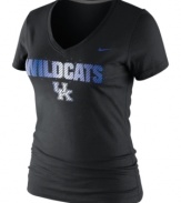 Female Jocks Rule! Display your pride wearing this tee showcasing the Kentucky Wildcats by Nike.