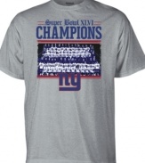 These Super Bowl Champion t-shirts from Reebok have the most important proclamation of the year: the New York Giants are world Champs!