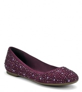 Sparkle in ballet flats that take basic beyond, with a galaxy of sparkling stones set against matte suede; by Sperry Top-Sider.