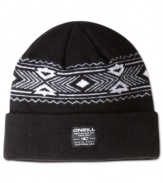 BBrrr! 'Memba to grab this solid beanie with unique pattern band by O'Neill as you head out the door.