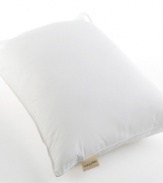 Featuring a 100% certified organic cotton cover and an all-natural Ingeo fill, this Calvin Klein pillow brings comfort and luxury  to your bed, naturally. Created with materials good for you and the environment, this pillow provides hypoallergenic ease for all sleep styles. Cotton cover features a 230 thread count.