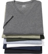 Simple style is the best.  Relax around the house with this v-neck t-shirt from Alfani.