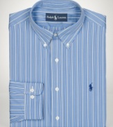 Always a crisp classic, this striped shirt from Polo Ralph Lauren brings heritage style to your work wardrobe.