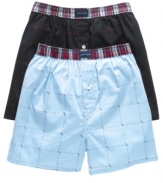 Get classic American cool from the inside out with these boxers from Tommy Hilfiger.
