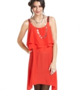 A little bit vintage, a lot cute: this tiered dress from 6 Degrees looks great with casual flats or your highest platform party heels!