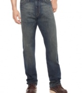 Uniform for the weekend warrior. Get ready for some R&R in these relaxed-fit jeans from Nautica.