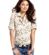 Button down style makes this top from American Rag a must-have trend for your fall closet!