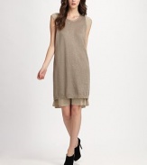 EXCLUSIVELY AT SAKS. Truly unique sleeveless knit that is accompanied by a silk underlay.Round neckSleevelessFully linedAbout 30 from shoulder to hem75% linen/25% silkDry cleanMade in Italy Model shown is 5'10½ (179cm) wearing US size Small. 