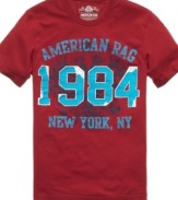 Get graphic in your casual wardrobe with this t shirt from American Rag.