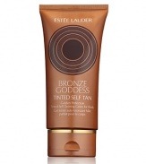 Tinted gelée gives you an instant touch of bronze color, then a heavenly, sun-kissed tan that looks more natural than ever.Divine Seduction for Your Skin• Instantly see a transfer-resistant, soft shimmer bronze tint.• Self-tanner creates even, golden color, starting in under an hour.• Super-luxurious formula goes on silky-smooth.Advanced Self-Tan Technology• Applies easily, so you don't need to worry-your tan will come out just right every time.• Estée Lauder's advanced tan-perfecting technology is proven to deliver your most natural-looking color ever.• Immediately see a radiant glow.• Starting in under an hour, an even, golden tan begins to develop.• Color deepens with repeated use-find your ideal shade and be a bronze goddess.Exclusive Conditioning Nectar• Every Bronze Goddess formula includes a nurturing blend of Fruit Extract, Jasmine and Narcissus Flowers, Coconut Oil and more-our exclusive Abricot Nectar (pronounced ah-brih-COH).• Conditions skin for a more healthy, radiant look.Light Fragrance• Exotic beachy scent transports you to another world.FORMULA FACTS• Dermatologist-tested