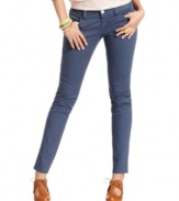 Polka dot hot, these five-pocket skinny jeans from American Rag strike a balance between playful design and serious style!