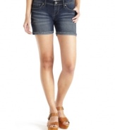 Featuring a frayed hem and expert fading, these cuffed shorts from Levi's are the perfect pick for everyday style!