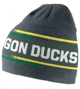 Get your head in the game with this Oregon Ducks NCAA beanie from Nike.