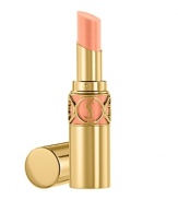The ultimate accessory, this creamy and nourishing lipstick is enveloped in a luxurious gold case with the timeless YSL logo that speaks elegance. Lips instantly feel soft and supple and are drenched in gorgeous color with a satiny-pearl finish. The secret perfect blend of nourishing and soothing ingredients, and voluptuous pearls (transparent crystal pearls and colored pearls) that caress lips with a sensual yet sophisticated shine that's utterly irresistible. Long-lasting and highly comforting formula, leave lips looking smoother, fuller and more radiant. SPF 15.