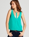 BCBGMAXAZRIA Top - Nydia Silk T Strap Tank