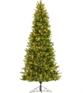 LED lights lend eco-friendly elegance to this beautifully festive Classic Pine Tree from Kurt Adler. Stands 7.5' tall.