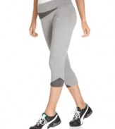 Perfect for running, walking or training, Puma's sleek capri pants feature bold contrasting details for a look that embodies chic athleticism. Wear them with your favorite tee or tank for a stylish active look.