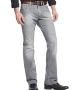 Get it straight-these Rolling Stones men's jeans from RIFF are a rocking addition to your denim.