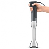 Powerful, versatile and durable, Breville's Control Grip Immersion Blender quickly chops, purées, blends, stirs and emulsifies, even in your deepest pots. The Control Grip™ incorporates an ergonomic trigger grip, making it naturally comfortable and easy to use. With 15 speed settings, its simple to create perfect soups and sauces every time.